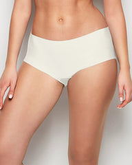 La Senza No Show Boyshort Panties In Ivory Microfabric
