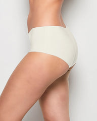 La Senza No Show Boyshort Panties In Ivory Microfabric