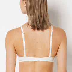 La Senza Push Up Plunge Bra With Charmed Lace In Ivory