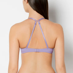 La Senza Push Up Plunge Bra With Charmed Lace in Purple Haze