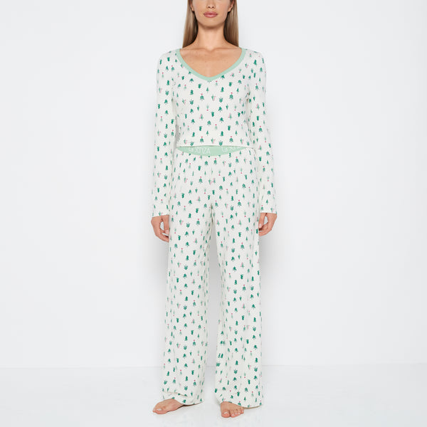 La Senza Two-Piece PJ Set in Tiny Trees