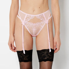 La Senza Designer Collection High Leg String Thong with Be Mine Embroidery