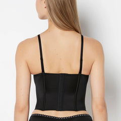 La Senza Lightly Lined Microfiber Bustier with Ribbon Detailing