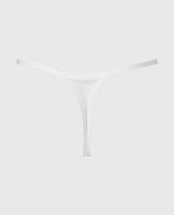 ثونج من مجموعة المصممين "La Senza" بقصة عالية الساق مع تطريز أنيق