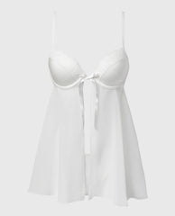 La Senza Designer Collection Lightly Lined Demi Babydoll With Breezy Embroidery