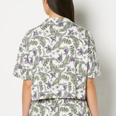 La Senza Casual Sleep Short Sleeve Textured Knit Button Down