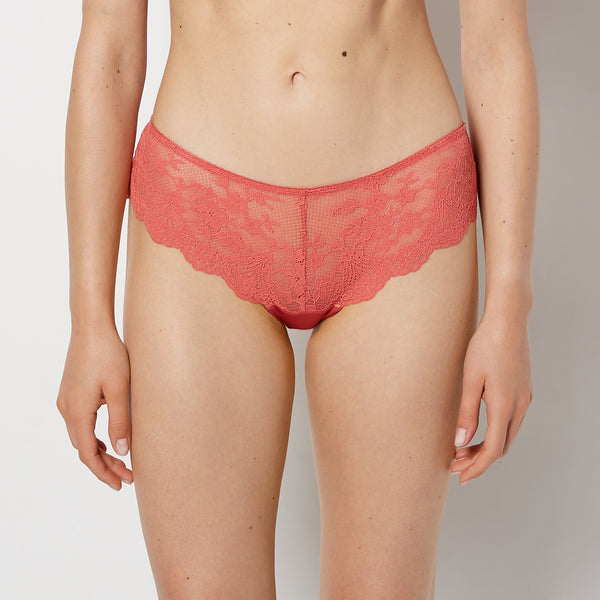 La Senza Diva Cheeky Panty with Timeless Lace in Faded Rose