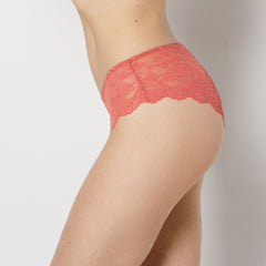 La Senza Diva Cheeky Panty with Timeless Lace in Faded Rose