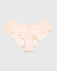 La Senza Diva Cheeky Panty with Timeless Lace in Crystal Pink