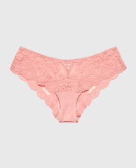 La Senza Diva Cheeky Panty with Timeless Lace in Rose Elegance