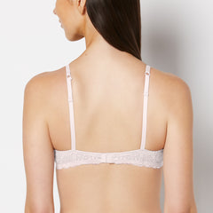 La Senza Push Up Bra with Poetic Lace Wing in Crystal Pink