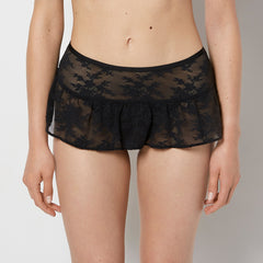 La Senza Designer Collection High Waist Skirt Thong in Timeless Lace