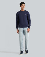 Gant Regular Fit Cotton Crewneck Sweatshirt Evening Blue / M