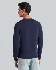 Gant Regular Fit Cotton Crewneck Sweatshirt Evening Blue / M