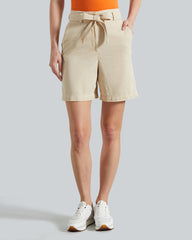 Gant Tie Belt Fluid Shorts – Relaxed Fit, Viscose Blend Desert Beige / 36