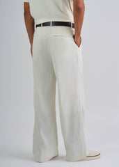 Pinstripe Pants White / 48