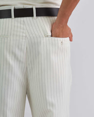 Pinstripe Pants White / 48