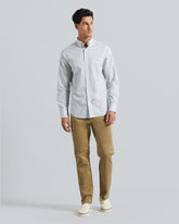 Gant Regular Micro Print Shirt – Regular Fit Cotton Printed Shirt Kalamata Green / M