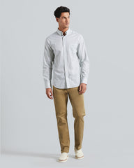 Gant Regular Micro Print Shirt – Regular Fit Cotton Printed Shirt Kalamata Green / M