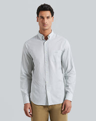 Gant Regular Micro Print Shirt – Regular Fit Cotton Printed Shirt Kalamata Green / M