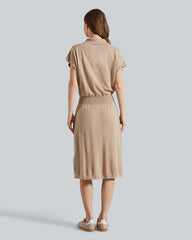 Gant Linen-Blend Collar Dress – Lightweight, Flowy Movement Horn Beige / M