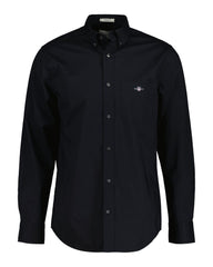 Regular Fit Poplin Shirt Black / S
