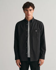 Regular Fit Poplin Shirt Black / S