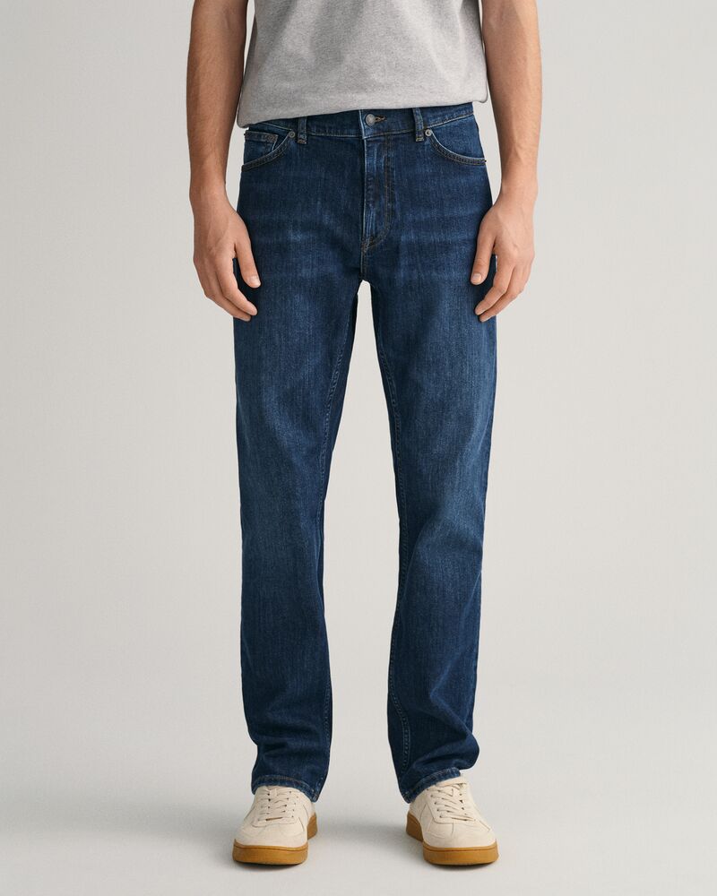 Regular Fit Jeans Dark Blue Worn In / 32/32