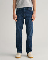 Regular Fit Jeans Dark Blue Worn In / 32/32