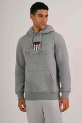 Archive Shield Hoodie Grey Melange / M
