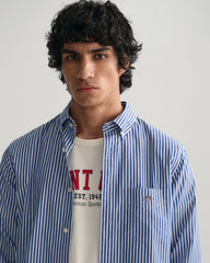 Regular Fit Striped Poplin Shirt