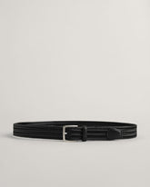 LEATHER ELASTIC BRAIDED BELT Black / 80X32