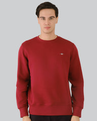 Shield Crew Neck Sweatshirt Plumped Red / M