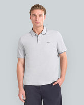 Tipped Piqué Polo Shirt Grey / L