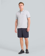 Tipped Piqué Polo Shirt Grey / L