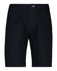 Slim Fit Twill Shorts Black / 30
