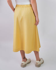 Lightweight Chino Skirt Dusty Yellow / 36