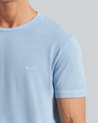 Sunfaded Slim Pique Short Sleeve T-Shirt Dove Blue / L