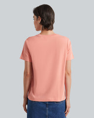 Regular Fit Arch Short Sleeve T-Shirt Peachy Pink / S