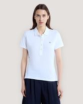 SLIM SHEILD CAP SLEEVE PIQUE POLO White / M