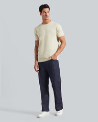 Slim Mercerized Short Sleeve T-Shirt Silky Beige / L