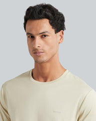 Slim Mercerized Short Sleeve T-Shirt Silky Beige / L