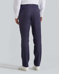 Slim Fit Cotton Linen Suit Pants Marine / 52