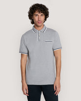 2-COL TIPPING SS PIQUE POLO Grey / M