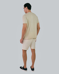 Slub Texture T-Shirt Silky Beige / M