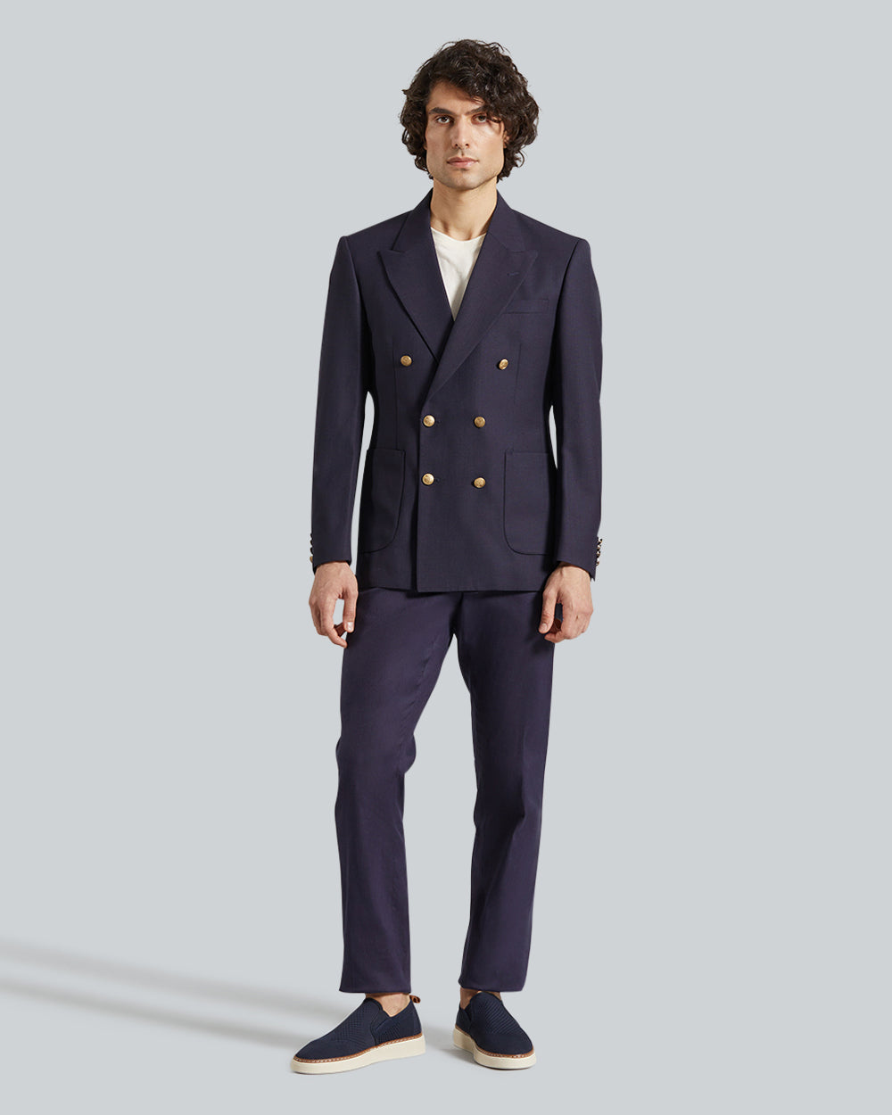 Gant Slim Db Hopsack Club Blazer – Classic & Tailored Evening Blue / 50