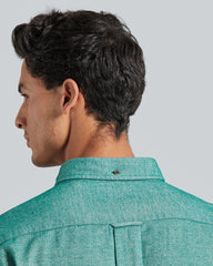 Gant Regular Herringbone Flannel Shirt – Regular Fit Cotton Flannel Deep Forest Green / XL