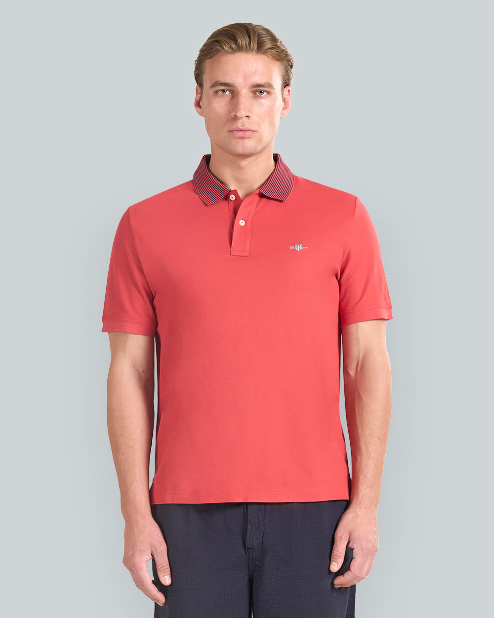 TIPPING DETAIL POLO Red / L