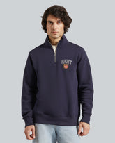 GRAPHIC HALF ZIP Blue / L