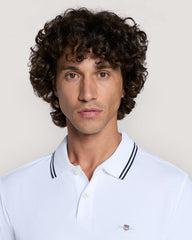 Tipping Collar Ss Polo White / M